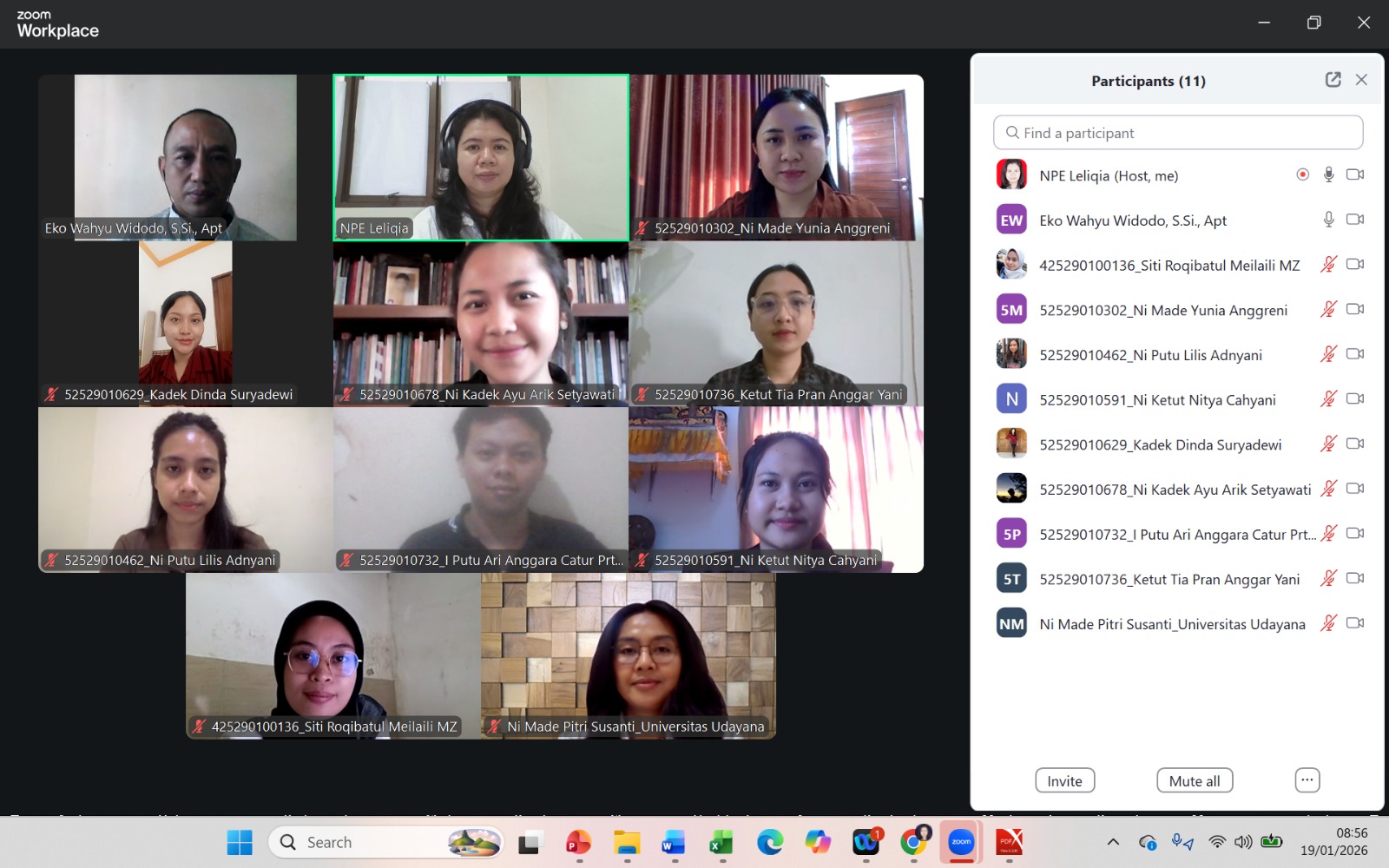 Prodi Magister Farmasi FMIPA Menggelar Ujian TKD dan Tes Wawancara Seleksi Mahasiswa Baru Magister Farmasi Semester Genap TA 2025-2026 Gelombang 1